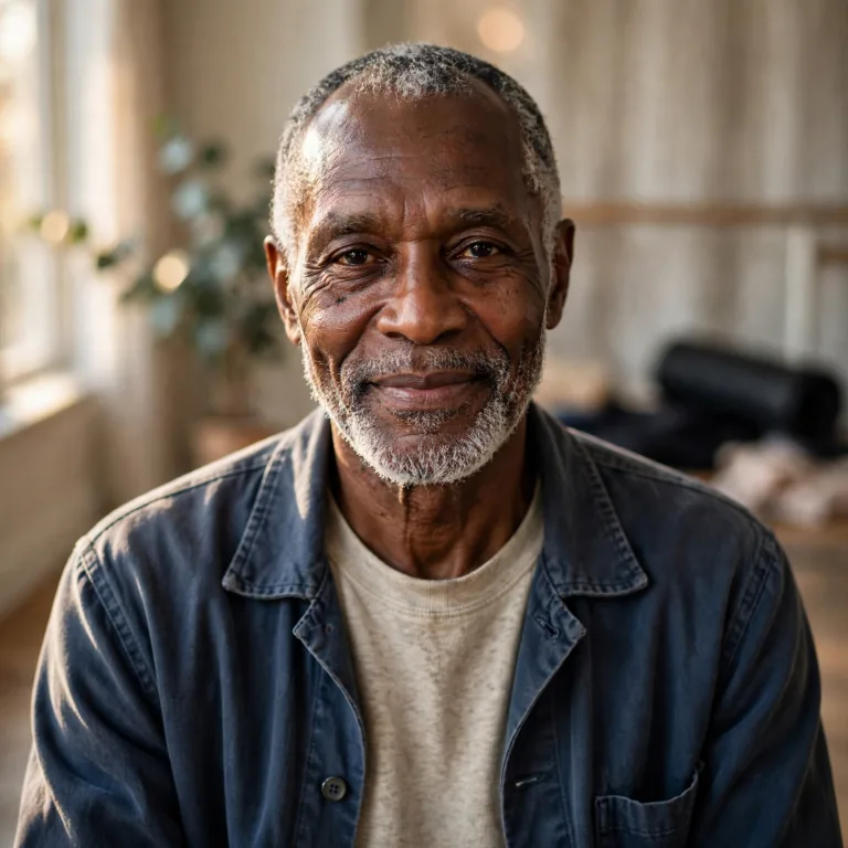 Wendell, a man in his late sixties with a white beard and a patient smile